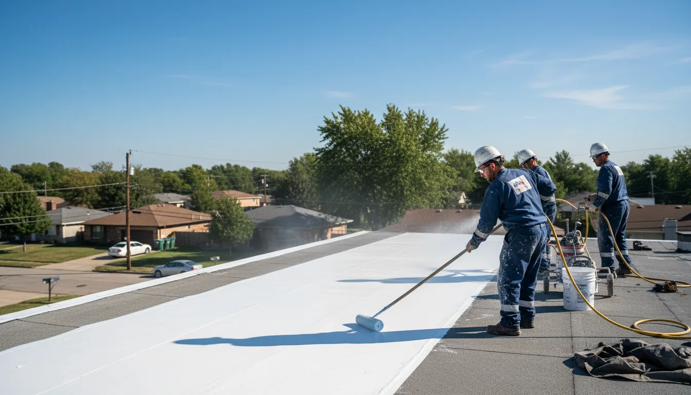 Commercial roof coating in Palestine, AR near me